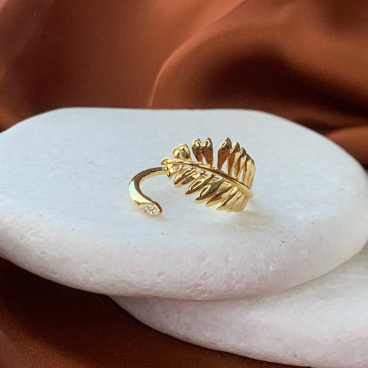 Gold Palm Ring